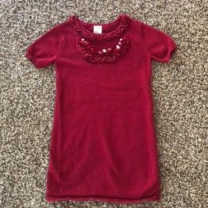 Gymboree Maroon Sweater Short Sleeve Dress size 5